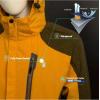 imageLittle Donkey Andy Mens Waterproof Rain Jacket with Detachable Hood Outdoor Raincoat for Hiking Travel CyclingB6cyber YellowOlive Green