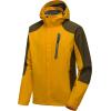 imageLittle Donkey Andy Mens Waterproof Rain Jacket with Detachable Hood Outdoor Raincoat for Hiking Travel CyclingB6cyber YellowOlive Green