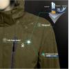 imageLittle Donkey Andy Mens Waterproof Rain Jacket with Detachable Hood Outdoor Raincoat for Hiking Travel CyclingC1olive GreenOlive Green
