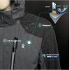 imageLittle Donkey Andy Mens Waterproof Rain Jacket with Detachable Hood Outdoor Raincoat for Hiking Travel CyclingC1saluteGrey