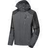 imageLittle Donkey Andy Mens Waterproof Rain Jacket with Detachable Hood Outdoor Raincoat for Hiking Travel CyclingC1saluteGrey