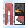 imageLittle Donkey Andy Softshell Fleece Lined Cargo Pants for Women Water Resistance Outdoor Hiking Tactical TrousersWatermelon Red Heather