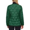 imageLittle Donkey Andy Womens Lightweight Puffer Jacket with Recycled Insulation Button Down Quilted CoatsGrass Green