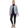 imageLittle Donkey Andy Womens Lightweight Puffer Jacket with Recycled Insulation Button Down Quilted CoatsLight Gray