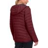 imageLittle Donkey Andy Womens Packable Puffer Jacket Lightweight Windproof Hooded Winter Coat with Recycled Insulation Dark Red XL