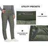 imageLittle Donkey Andy Womens Puffer Pants Lightweight Warm Puffy Quilted Pants Winter Snow Ski TrousersGreen