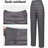 imageLittle Donkey Andy Womens Puffer Pants Lightweight Warm Puffy Quilted Pants Winter Snow Ski TrousersGrey