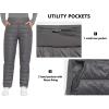 imageLittle Donkey Andy Womens Puffer Pants Lightweight Warm Puffy Quilted Pants Winter Snow Ski TrousersGrey