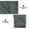 imageLittle Donkey Andy Womens Windproof Hiking Cargo Pants Fleece Lined Water Repellent Ski Snow Softshell PantsGrey Heather