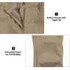 imageLittle Donkey Andy Womens Windproof Hiking Cargo Pants Fleece Lined Water Repellent Ski Snow Softshell PantsKhaki Heather