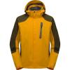 imageLittle Donkey Andy Mens Waterproof Rain Jacket with Detachable Hood Outdoor Raincoat for Hiking Travel CyclingB6cyber YellowOlive Green