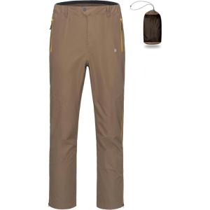 imageLittle Donkey Andy Mens Rain Pants Waterproof Lightweight Overpants Windproof Outdoor Pants for Hiking Golf FishingA1 Partridge Brown