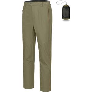 imageLittle Donkey Andy Mens Rain Pants Waterproof Lightweight Overpants Windproof Outdoor Pants for Hiking Golf FishingAgave Green