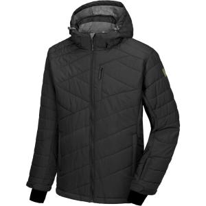 imageLittle Donkey Andy Mens Warm Ski Jacket Water Resistant Insulated Snowboarding Jacket Windproof Winter Snow CoatBlack