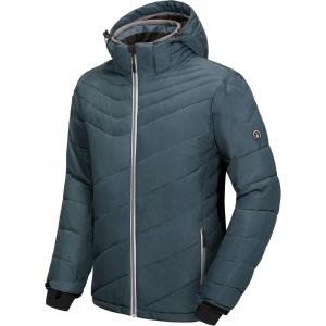 imageLittle Donkey Andy Mens Warm Windproof Ski Insulated Jacket Water Repellent Winter Snowboarding Snow CoatBlue
