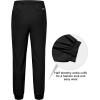 imageLittle Donkey Andy Mens Cargo Joggers Lightweight Quick Dry Hiking Pants Athletic Running Workout Lounge Casual OutdoorBlack