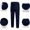 imageLittle Donkey Andy Mens Cargo Joggers Lightweight Quick Dry Hiking Pants Athletic Running Workout Lounge Casual OutdoorDark Blue