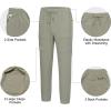 imageLittle Donkey Andy Mens Cargo Joggers Lightweight Quick Dry Hiking Pants Athletic Running Workout Lounge Casual OutdoorSage