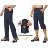 imageLittle Donkey Andy Mens Convertible Hiking Pants with Belt Lightweight ZipOff Quick Dry Tactical Cargo PantsBlack