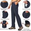 imageLittle Donkey Andy Mens Convertible Hiking Pants with Belt Lightweight ZipOff Quick Dry Tactical Cargo PantsBlack