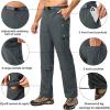 imageLittle Donkey Andy Mens Convertible Hiking Pants with Belt Lightweight ZipOff Quick Dry Tactical Cargo PantsDark Grey