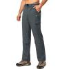 imageLittle Donkey Andy Mens Convertible Hiking Pants with Belt Lightweight ZipOff Quick Dry Tactical Cargo PantsDark Grey