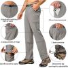 imageLittle Donkey Andy Mens Convertible Hiking Pants with Belt Lightweight ZipOff Quick Dry Tactical Cargo PantsGrey