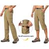 imageLittle Donkey Andy Mens Convertible Hiking Pants with Belt Lightweight ZipOff Quick Dry Tactical Cargo PantsKhaki