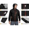 imageLittle Donkey Andy Mens Highperformance Waterproof Rain Jacket Ultra Lightweight Rain Shell for HikingGolfTravelD1blackultra Lightweight