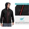 imageLittle Donkey Andy Mens Highperformance Waterproof Rain Jacket Ultra Lightweight Rain Shell for HikingGolfTravelD1blackultra Lightweight