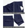 imageLittle Donkey Andy Mens QuickDrying Running Pants Stretch Cooling Performance Mens Joggers with PocketsDark Blue