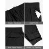 imageLittle Donkey Andy Mens QuickDrying Running Pants Stretch Cooling Performance Mens Joggers with PocketsDark Grey