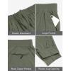 imageLittle Donkey Andy Mens QuickDrying Running Pants Stretch Cooling Performance Mens Joggers with PocketsGrey Green