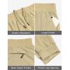 imageLittle Donkey Andy Mens QuickDrying Running Pants Stretch Cooling Performance Mens Joggers with PocketsKhaki