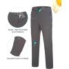 imageLittle Donkey Andy Mens UPF 50 Lightweight Quick Dry Hiking Pants with Zipper Pockets for Outdoor TravelGrey