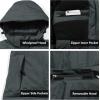 imageLittle Donkey Andy Mens Waterproof Jacket with Removable HoodFleece Lined Warm Rain Jacket for Hiking Skiing