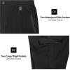 imageLittle Donkey Andy Mens Waterproof Rain Hiking Pants Lightweight Quick Dry Outdoor Mountain PantsBlack