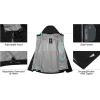 imageLittle Donkey Andy Mens Waterproof Rain Jacket Outdoor Lightweight Rain Shell Coat for Hiking Golf TravelBlack