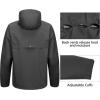imageLittle Donkey Andy Mens Waterproof Rain Jacket Outdoor Lightweight Rain Shell Coat for Hiking Golf TravelBlack