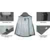 imageLittle Donkey Andy Mens Waterproof Rain Jacket Outdoor Lightweight Rain Shell Coat for Hiking Golf TravelGrey
