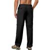 imageLittle Donkey Andy Mens Zip Off Convertible Quick Dry Cargo Pants Stretch Lightweight Hiking Travel CampingBlack