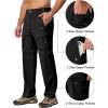 imageLittle Donkey Andy Mens Zip Off Convertible Quick Dry Cargo Pants Stretch Lightweight Hiking Travel CampingBlack