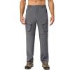 imageLittle Donkey Andy Mens Zip Off Convertible Quick Dry Cargo Pants Stretch Lightweight Hiking Travel CampingGrey