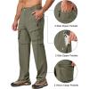 imageLittle Donkey Andy Mens Zip Off Convertible Quick Dry Cargo Pants Stretch Lightweight Hiking Travel CampingLaurel Oak