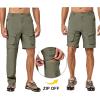 imageLittle Donkey Andy Mens Zip Off Convertible Quick Dry Cargo Pants Stretch Lightweight Hiking Travel CampingLaurel Oak