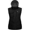 imageLittle Donkey Andy Womens Fleece Puffy Vest Warm Sleeveless Puffer Jacket with Removable Hood for Golfing HikingBlack