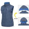 imageLittle Donkey Andy Womens Fleece Puffy Vest Warm Sleeveless Puffer Jacket with Removable Hood for Golfing HikingBlue