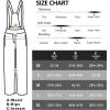 imageLittle Donkey Andy Womens Insulated Ski Bibs Snow Pants Water Resistant Snowboard Softshell Pants with SuspendersSteel Gray