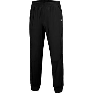 imageLittle Donkey Andy Mens QuickDrying Running Pants Stretch Cooling Performance Mens Joggers with PocketsBlack