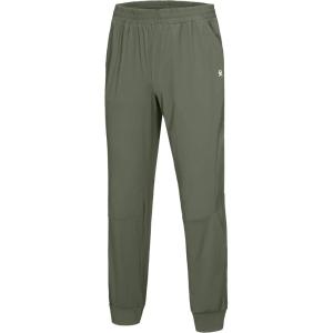 imageLittle Donkey Andy Mens QuickDrying Running Pants Stretch Cooling Performance Mens Joggers with PocketsGrey Green